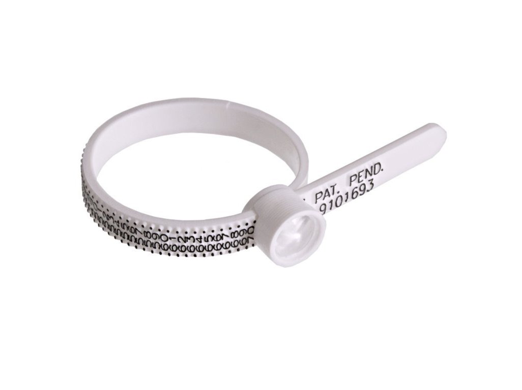 Měřič obvodu prstu